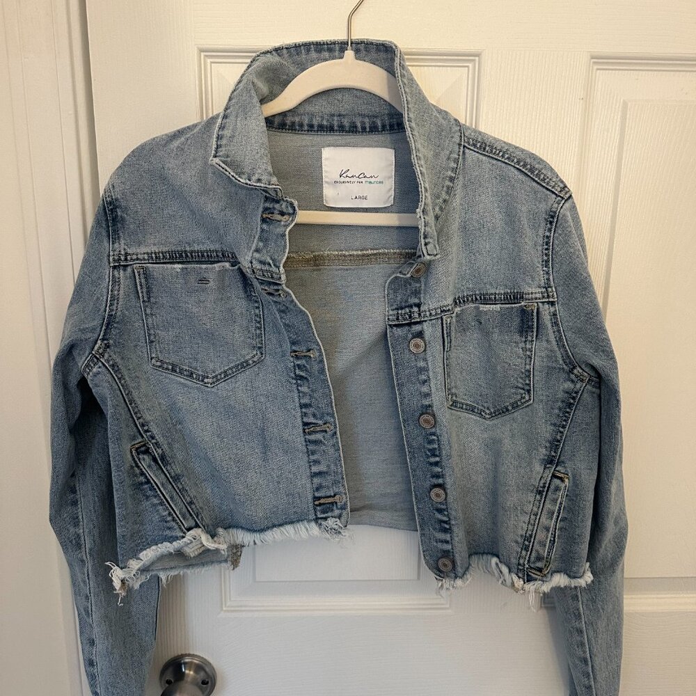 KanCan Cropped Jean Jacket